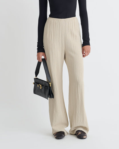Arvenn Seersucker Suiting Pants - Sand | Nanushka