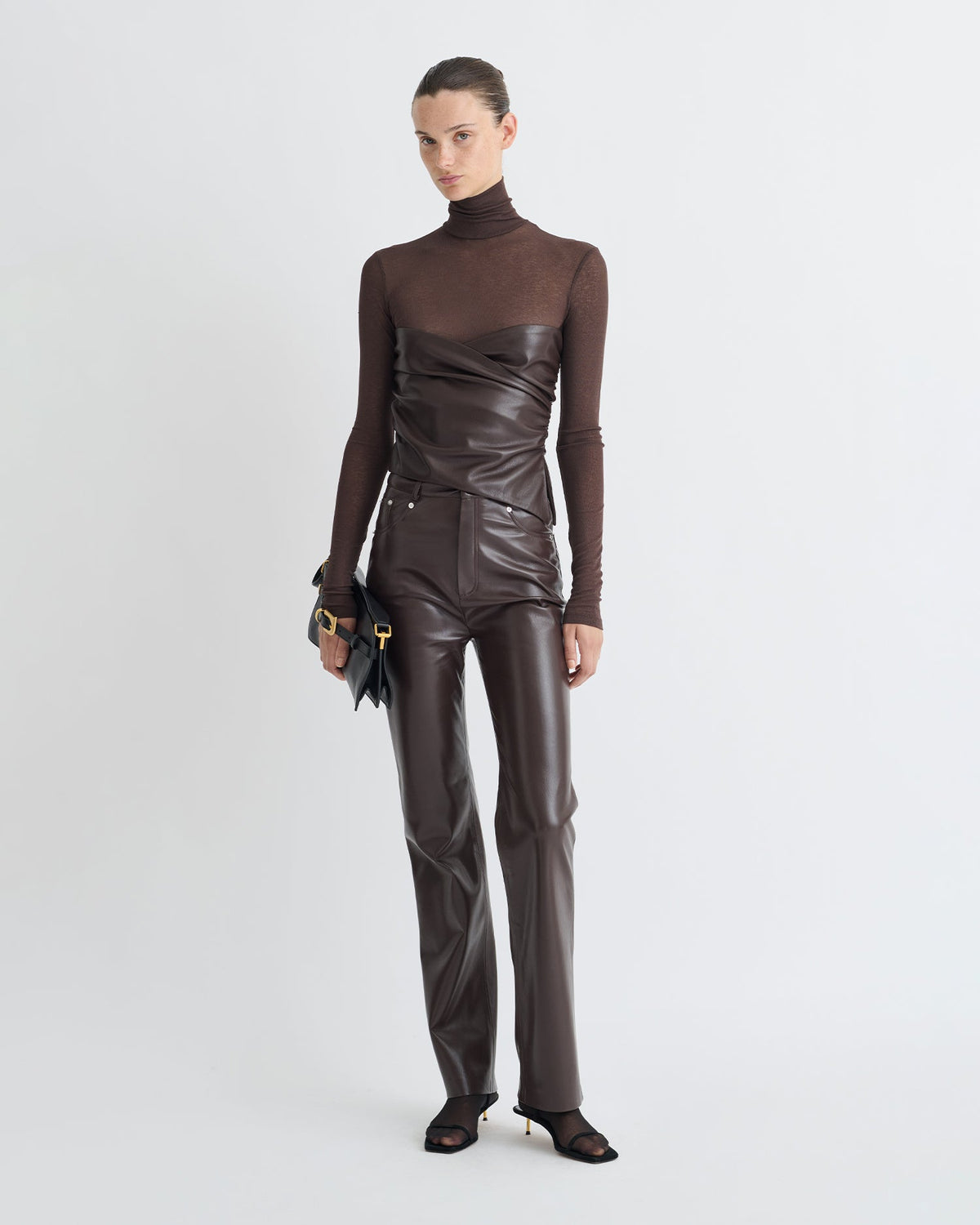 Jacoba Okobor Pants - Coffee Ground | Nanushka