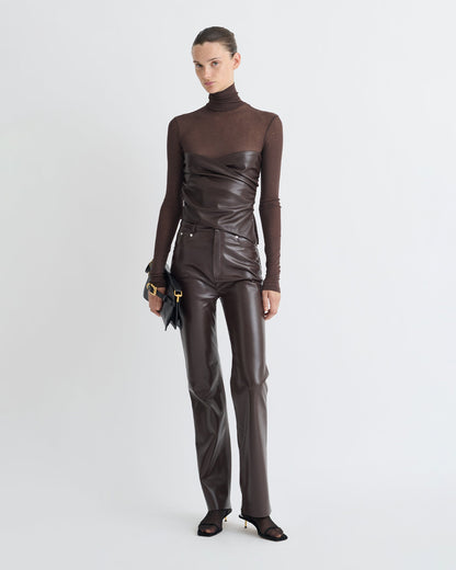 Jacoba Okobor Pants - Coffee Ground | Nanushka