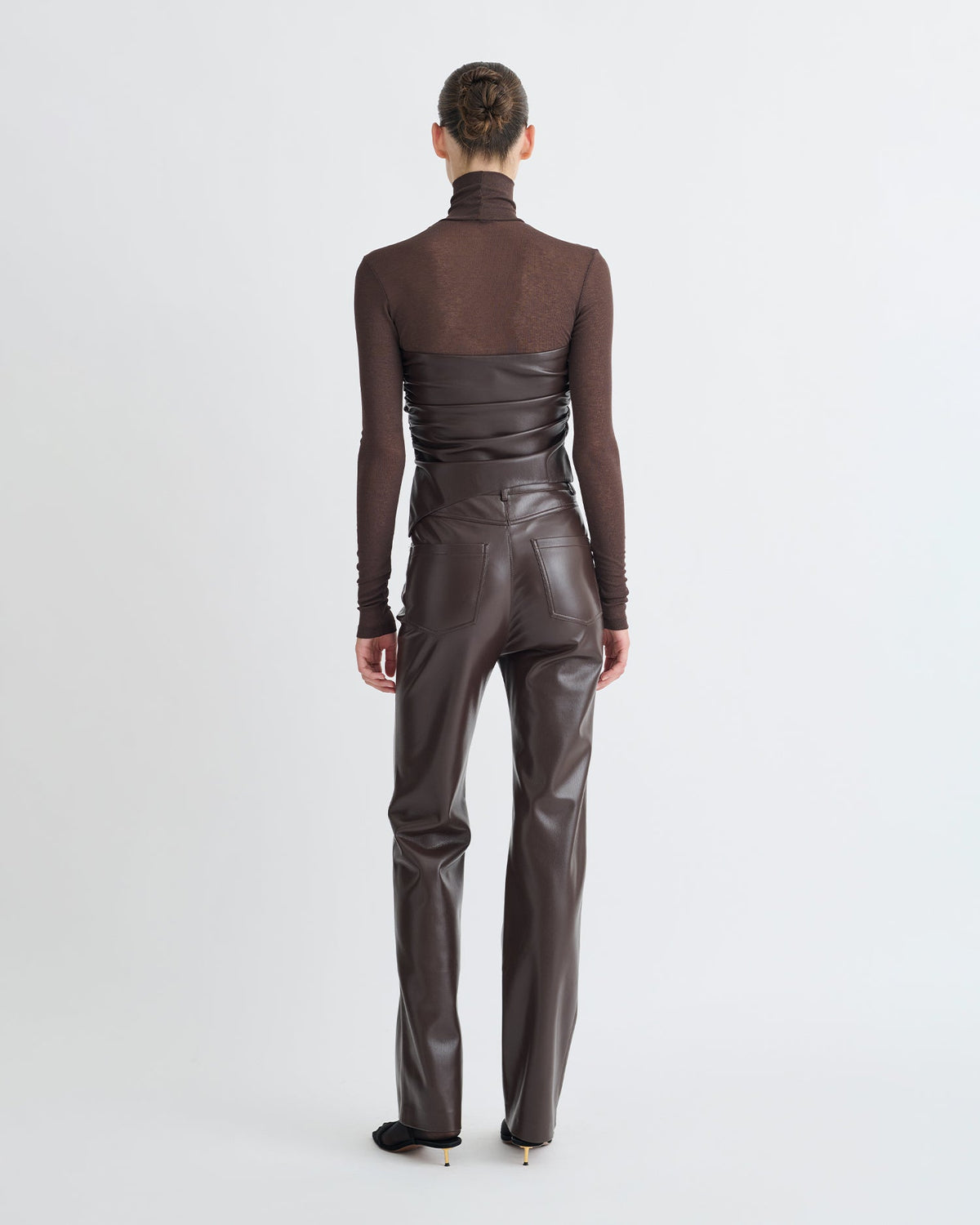 Jacoba Okobor Pants - Coffee Ground | Nanushka