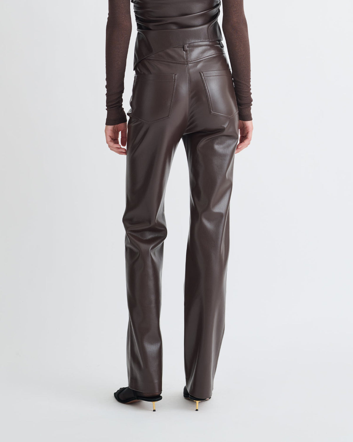 Jacoba Okobor Pants - Coffee Ground | Nanushka
