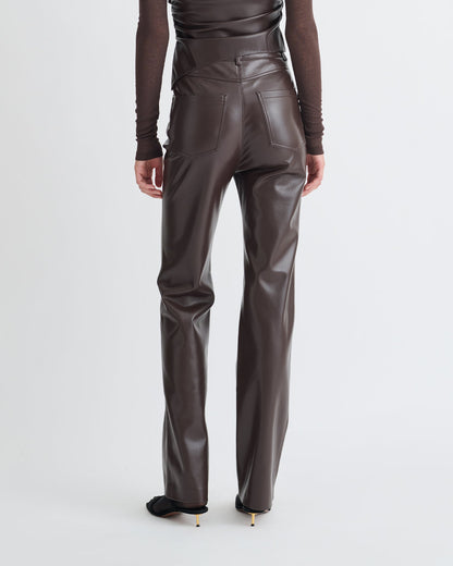 Jacoba Okobor Pants - Coffee Ground | Nanushka