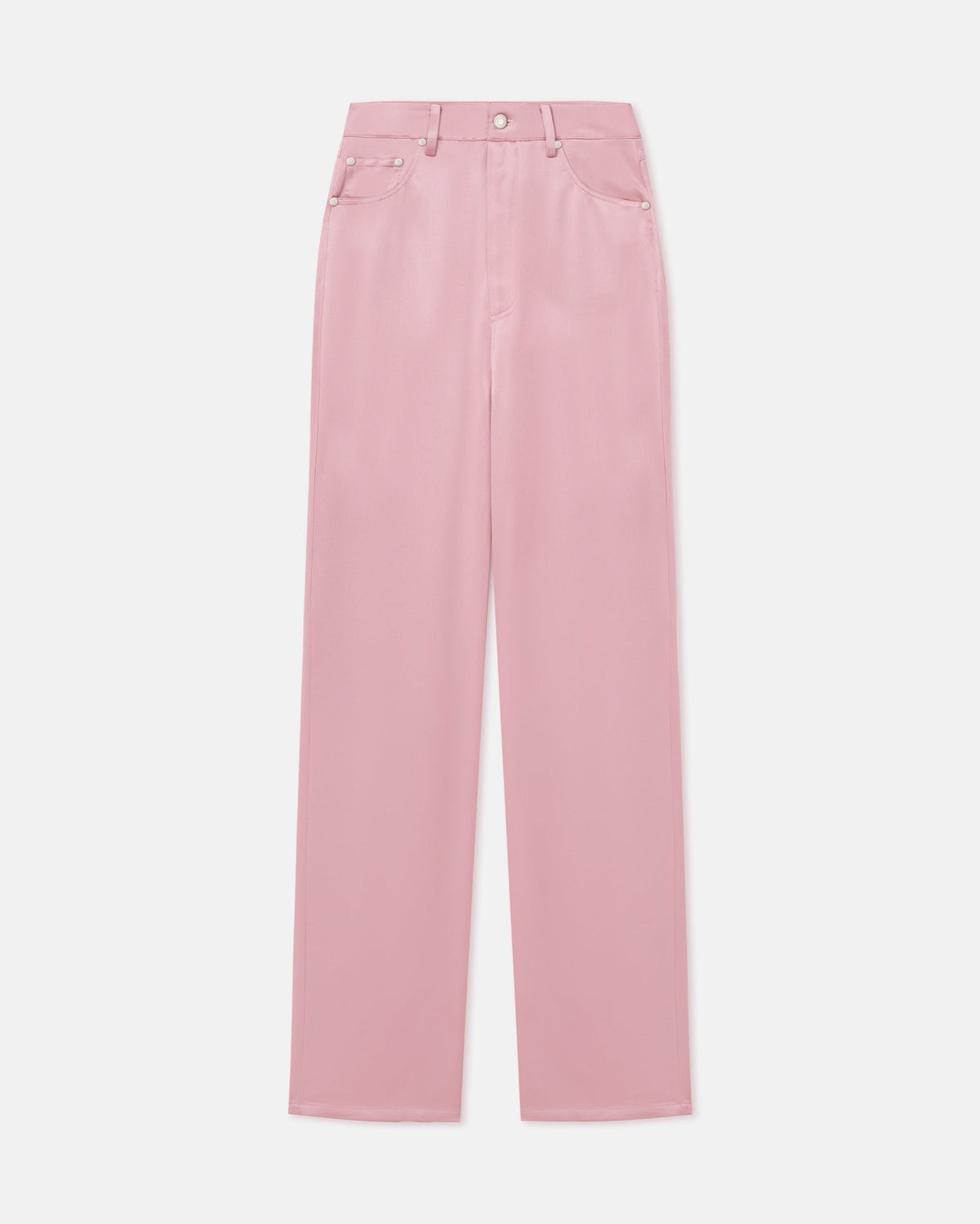 Tita Slip Satin Pants - Pink | Nanushka