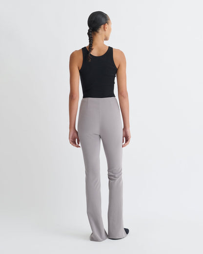 Luana Front slit pants - Grey | Nanushka