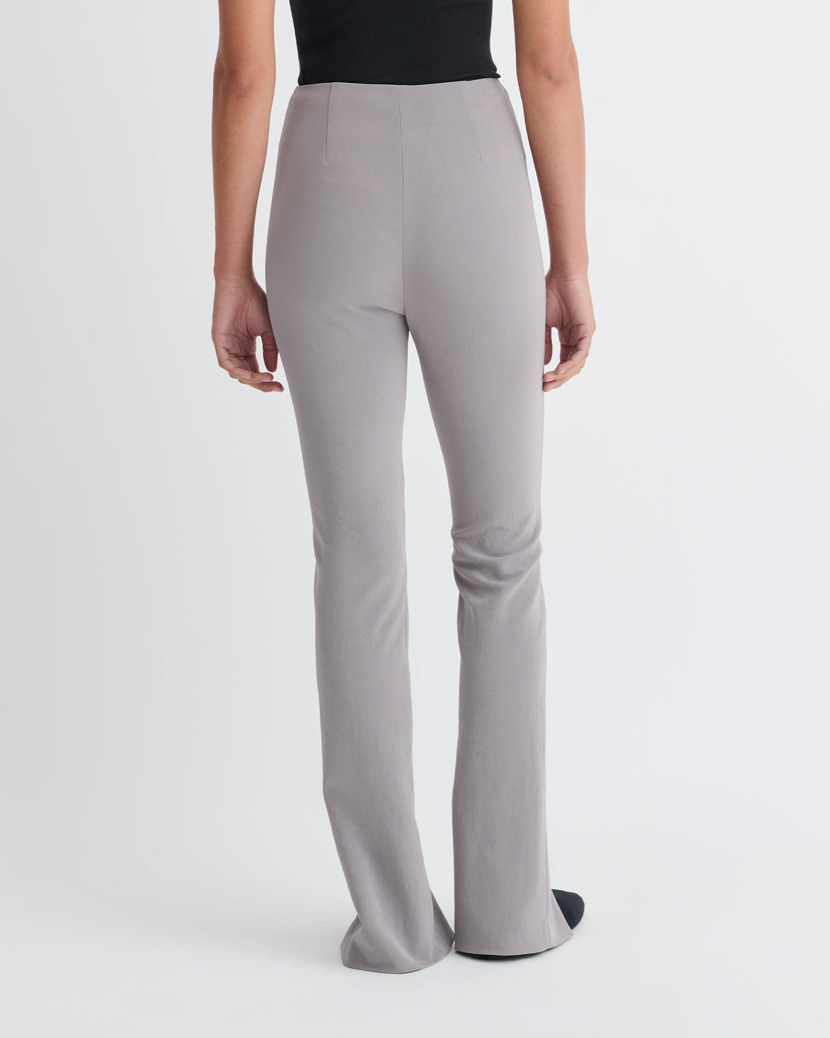 Luana Front slit pants - Grey | Nanushka