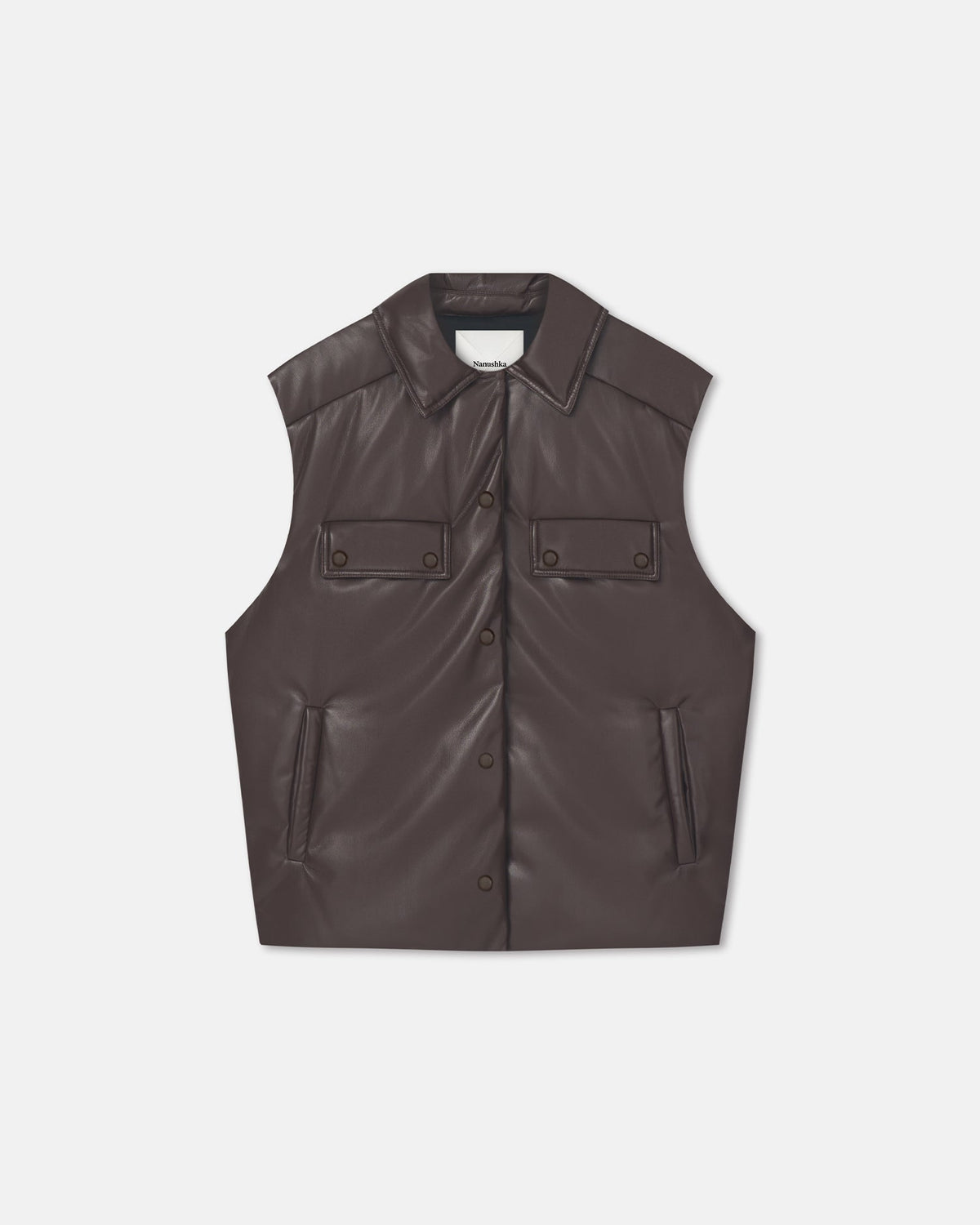Karlene Okobor Vest - Coffee Ground | Nanushka