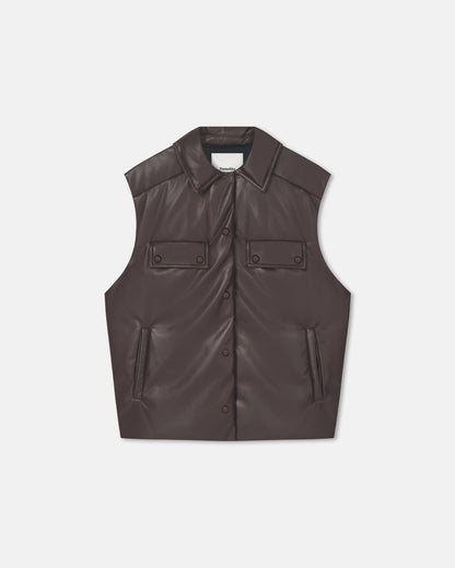 Karlene Okobor Vest - Coffee Ground | Nanushka