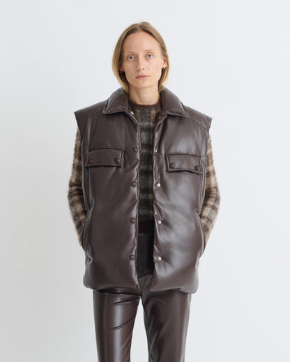 Karlene Okobor Vest - Coffee Ground | Nanushka