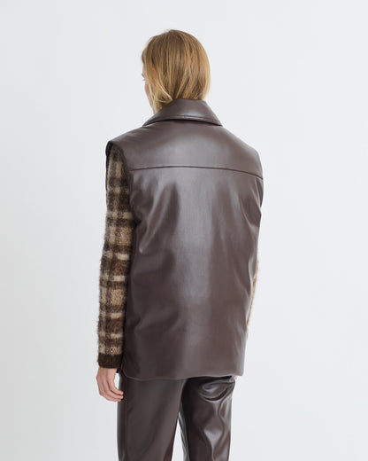 Karlene Okobor Vest - Coffee Ground | Nanushka