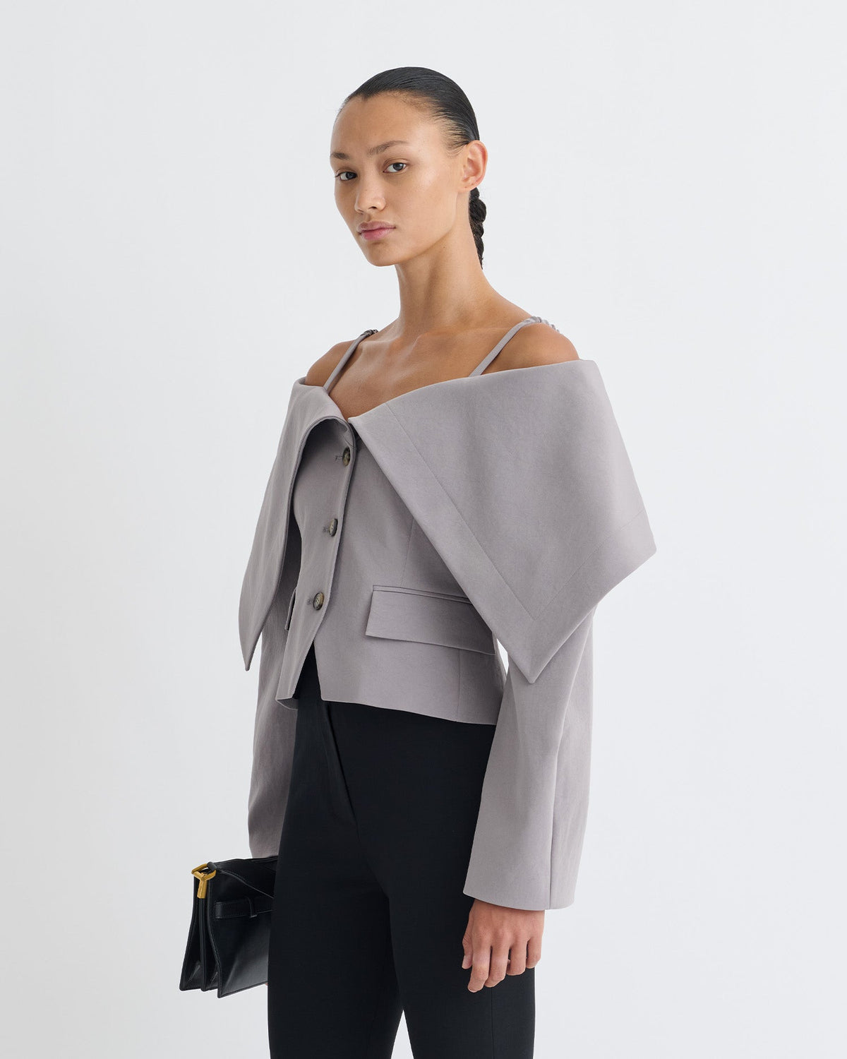 Amantha Structured blazer - Grey | Nanushka