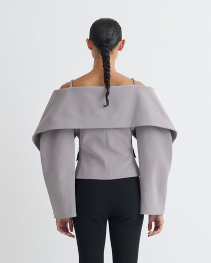 Amantha Structured blazer - Grey | Nanushka