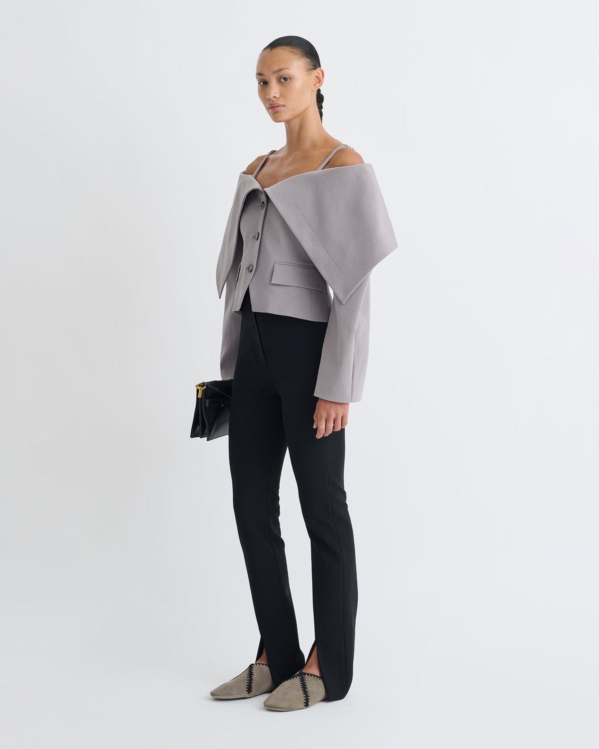 Amantha Structured blazer - Grey | Nanushka