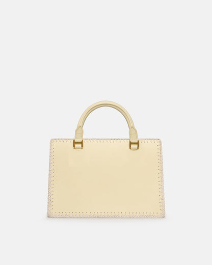 The SANDI Symbol Top handle bag - Moonbeam | Nanushka