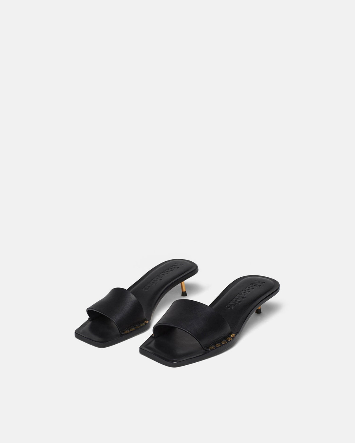 Ibiron Leather Sandals - Black | Nanushka