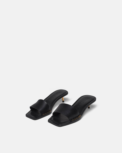 Ibiron Leather Sandals - Black | Nanushka