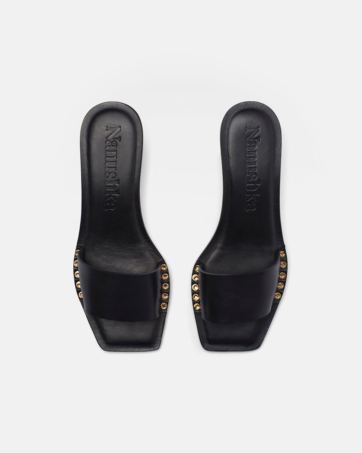 Ibiron Leather Sandals - Black | Nanushka