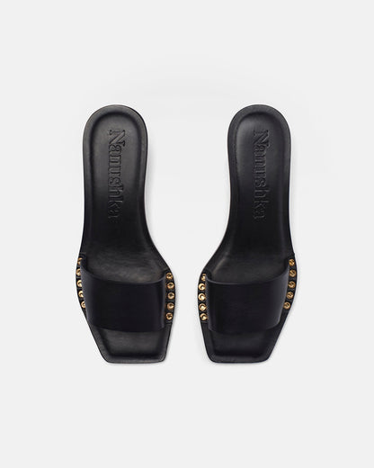 Ibiron Leather Sandals - Black | Nanushka