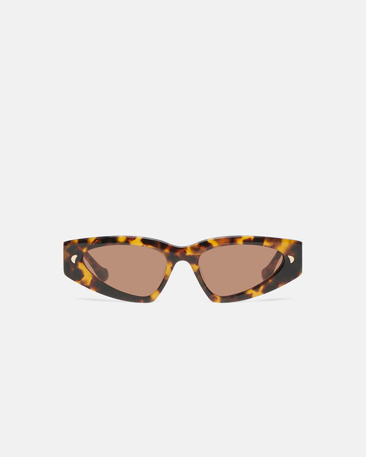 Crista Bio-Plastic D-Frame Sunglasses - Dark Amber | Nanushka