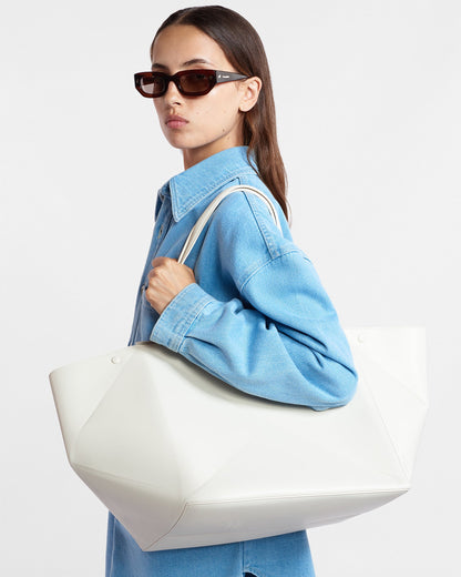 Origami Tote Large Alt-Nappa tote - Off White | Nanushka