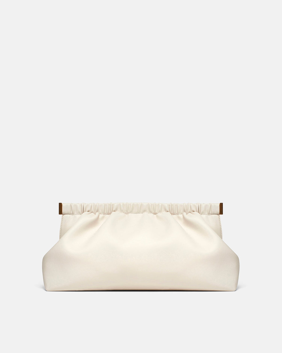 The Bar Clutch Alt-Nappa Clutch - Off White | Nanushka