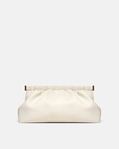 The Bar Clutch Alt-Nappa Clutch - Off White | Nanushka