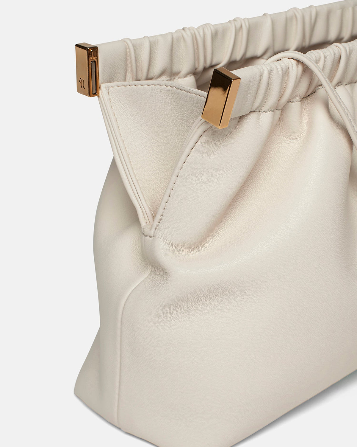 The Bar Clutch Alt-Nappa Clutch - Off White | Nanushka