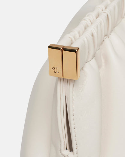 The Bar Clutch Alt-Nappa Clutch - Off White | Nanushka