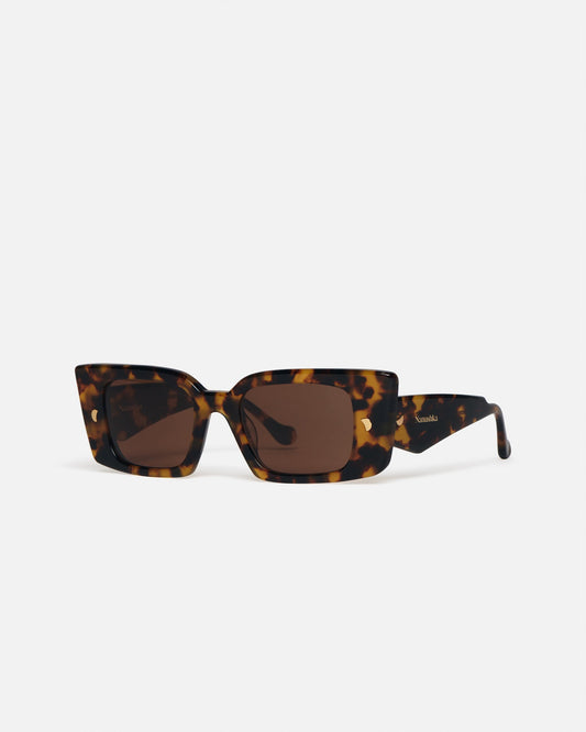 Carmel Bioplastic sunglasses - Dark Amber | Nanushka