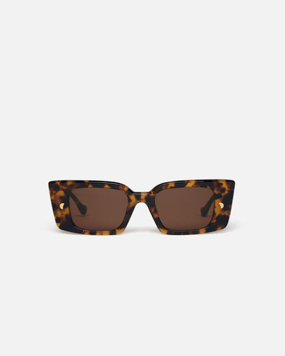 Carmel Bioplastic sunglasses - Dark Amber | Nanushka