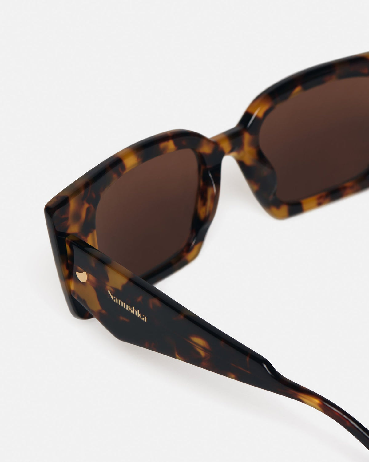 Carmel Bioplastic sunglasses - Dark Amber | Nanushka