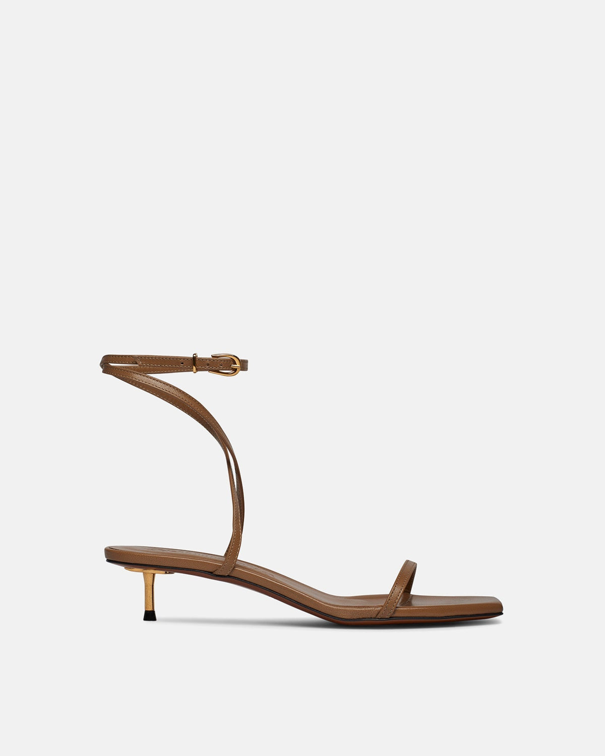 Jol Leather Sandals - Nut Brown | Nanushka