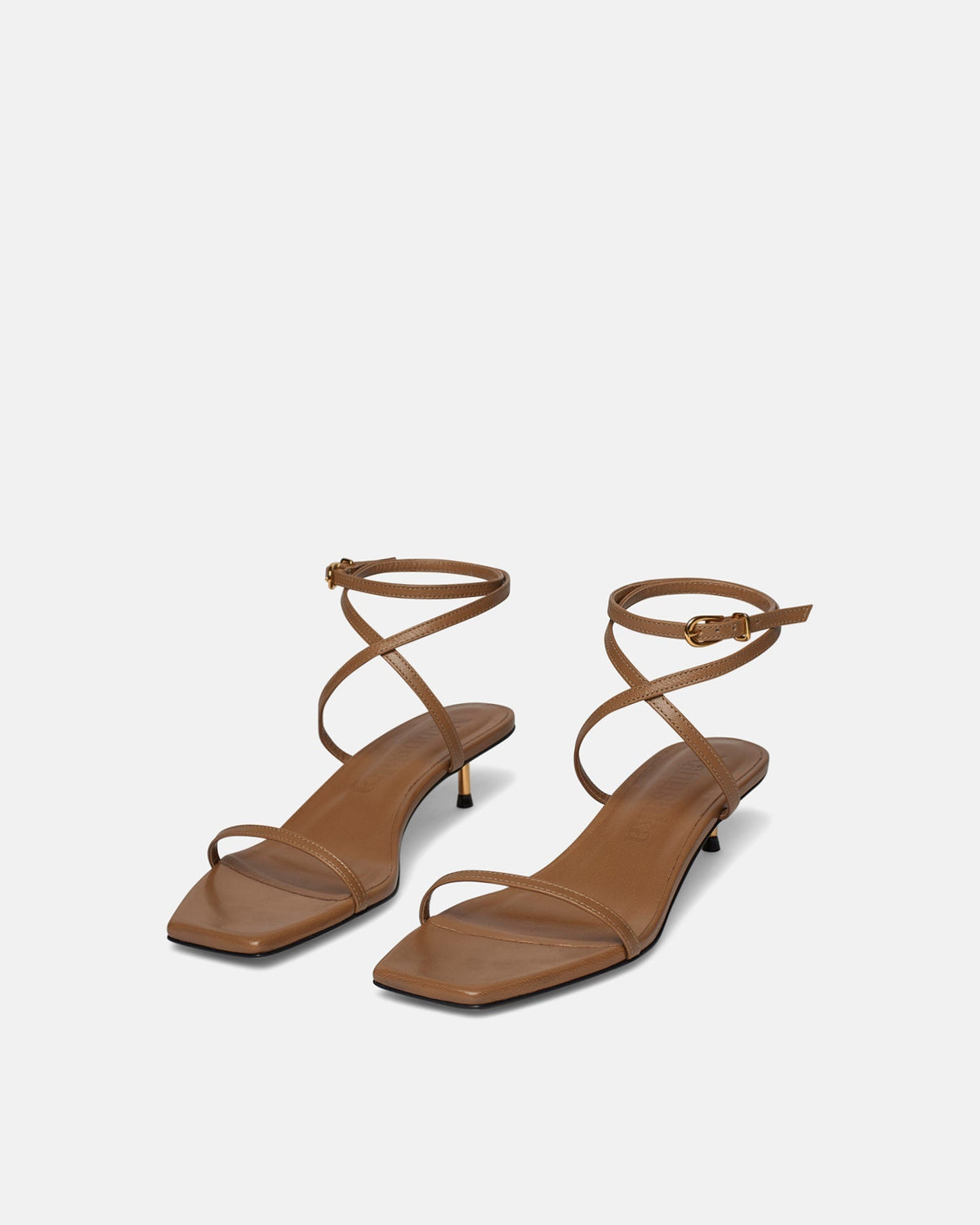Jol Leather Sandals - Nut Brown | Nanushka