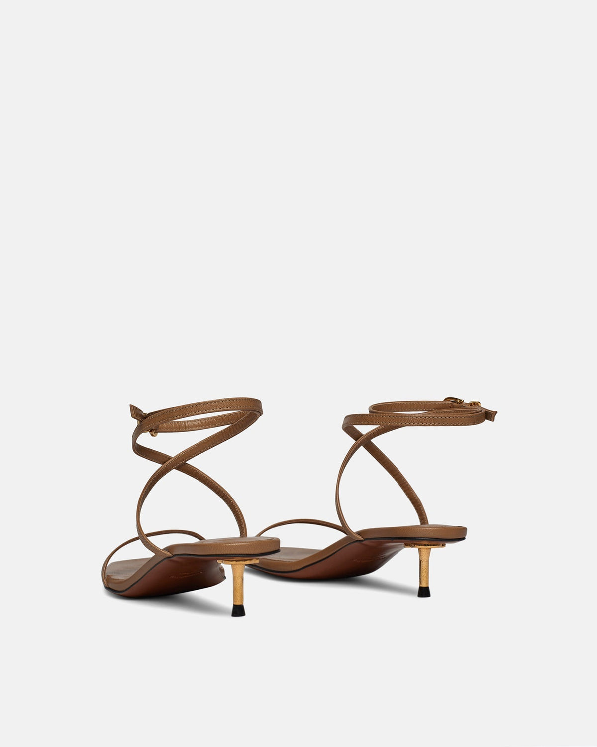 Jol Leather Sandals - Nut Brown | Nanushka