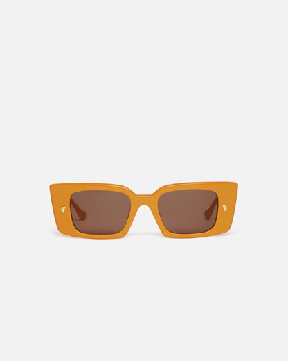 Carmel Bioplastic sunglasses - Burnt Orange | Nanushka