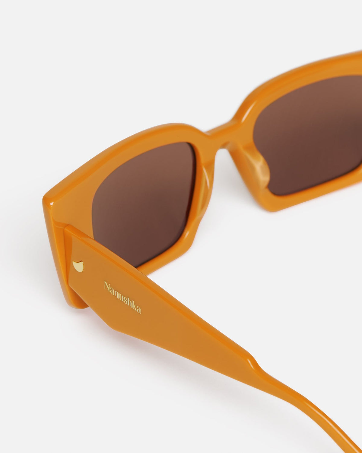 Carmel Bioplastic sunglasses - Burnt Orange | Nanushka