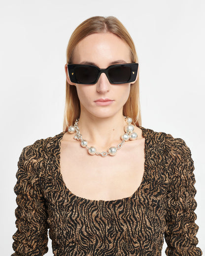 Carmel Bioplastic sunglasses - Black | Nanushka