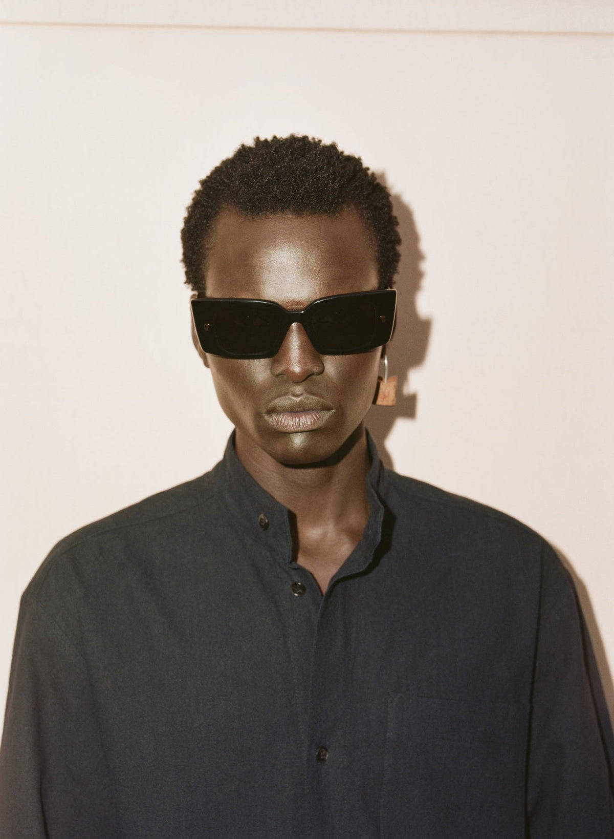 Carmel Bioplastic sunglasses - Black | Nanushka