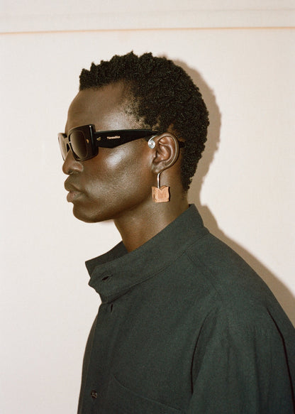 Carmel Bioplastic sunglasses - Black | Nanushka