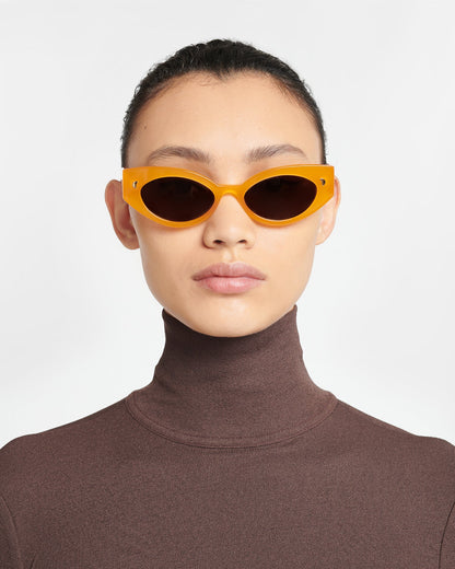 Azalea Bioplastic sunglasses - Orange | Nanushka