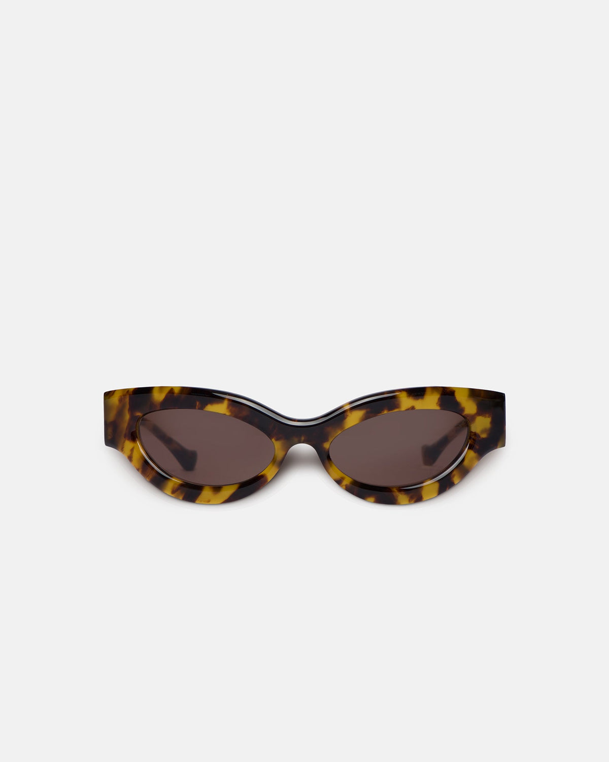 Trysta Bioplastic sunglasses - Dark Amber | Nanushka