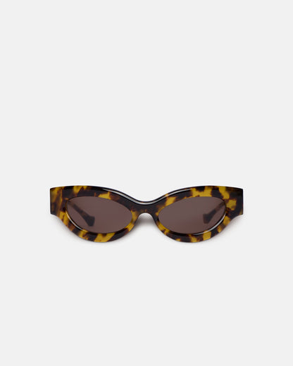 Trysta Bioplastic sunglasses - Dark Amber | Nanushka