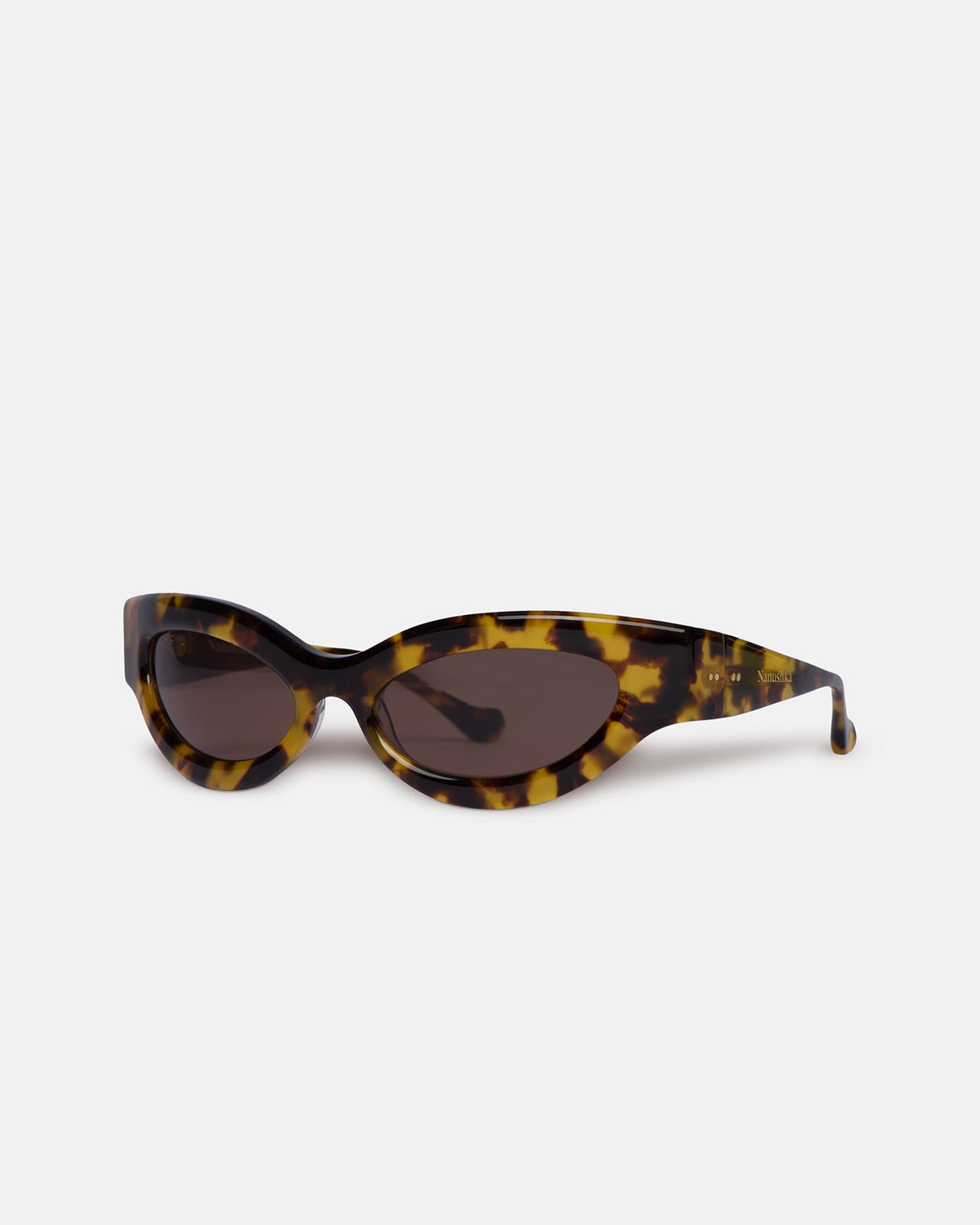 Trysta Bioplastic sunglasses - Dark Amber | Nanushka