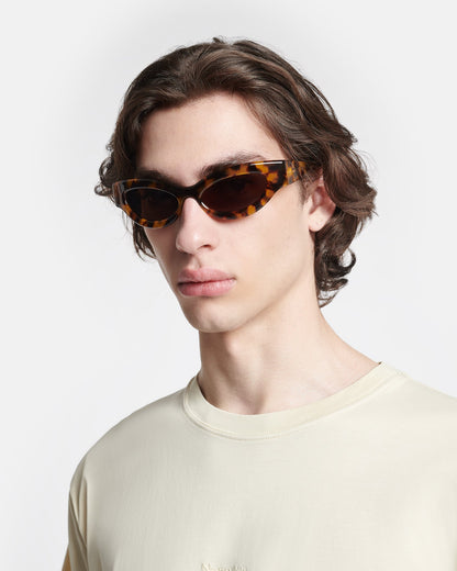 Trysta Bioplastic sunglasses - Dark Amber | Nanushka