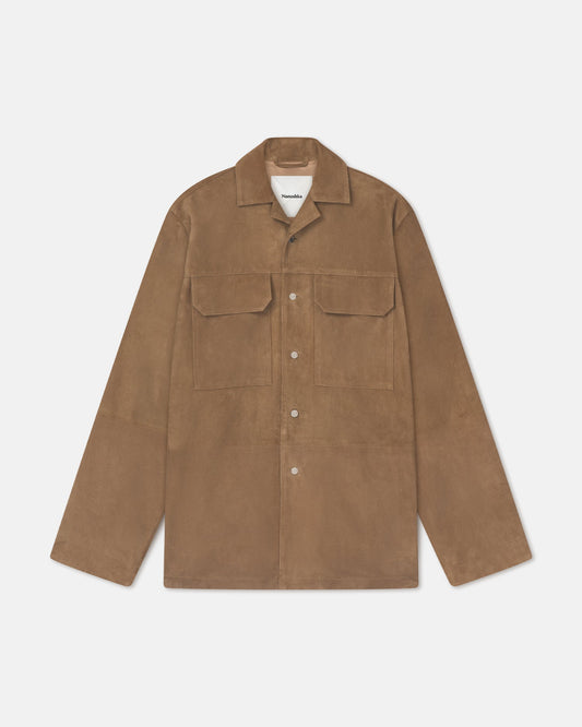 Kohar Suede jacket - Brown | Nanushka