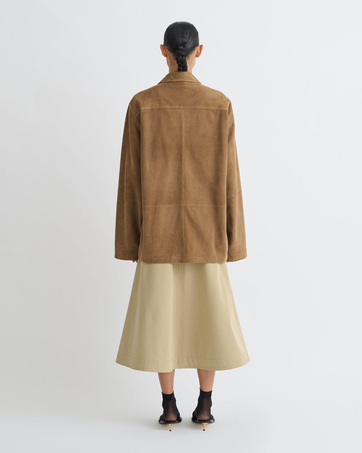 Kohar Suede jacket - Brown | Nanushka