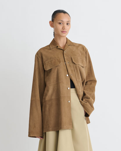 Kohar Suede jacket - Brown | Nanushka