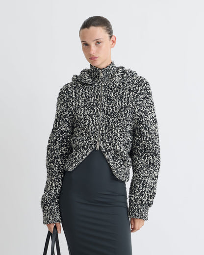 Sonnet Jacket - Black/White | Nanushka