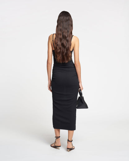 Alexa Midi Dress - Black | Nanushka