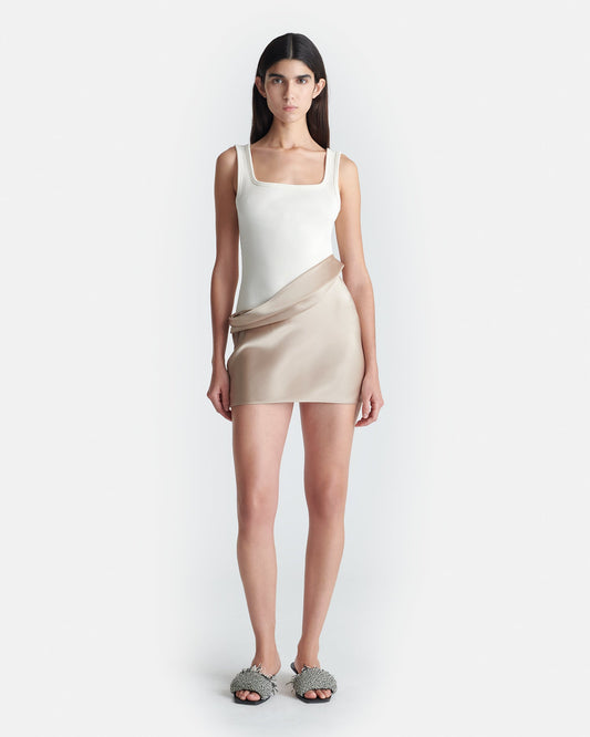 Marijn Mini dress - Dune/Creme | Nanushka