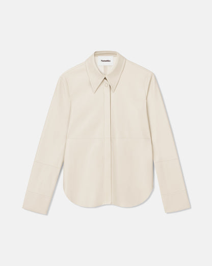 Naum Okobor™ shirt - Creme | Nanushka